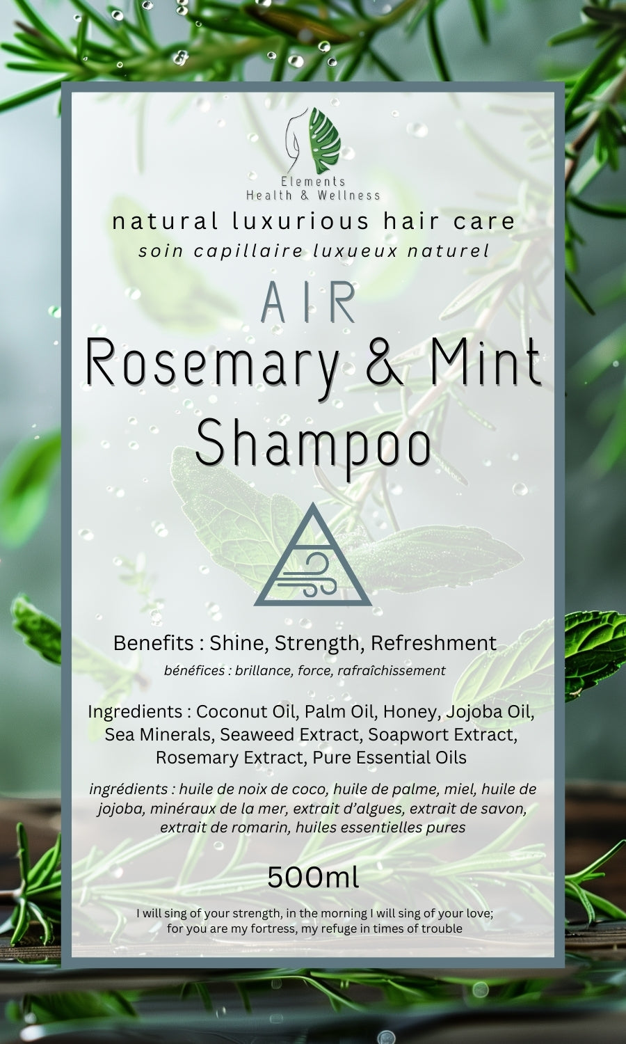 Rosemary Mint Elements Shampoo