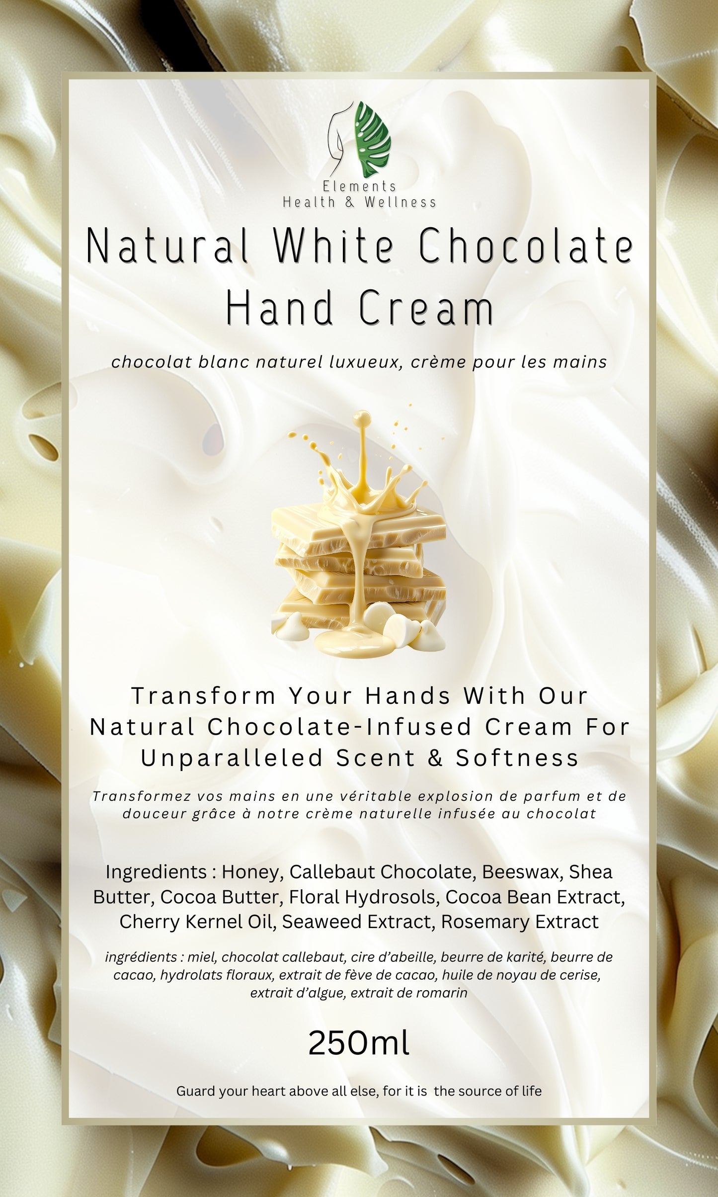 Natural White Chocolate Hand Cream