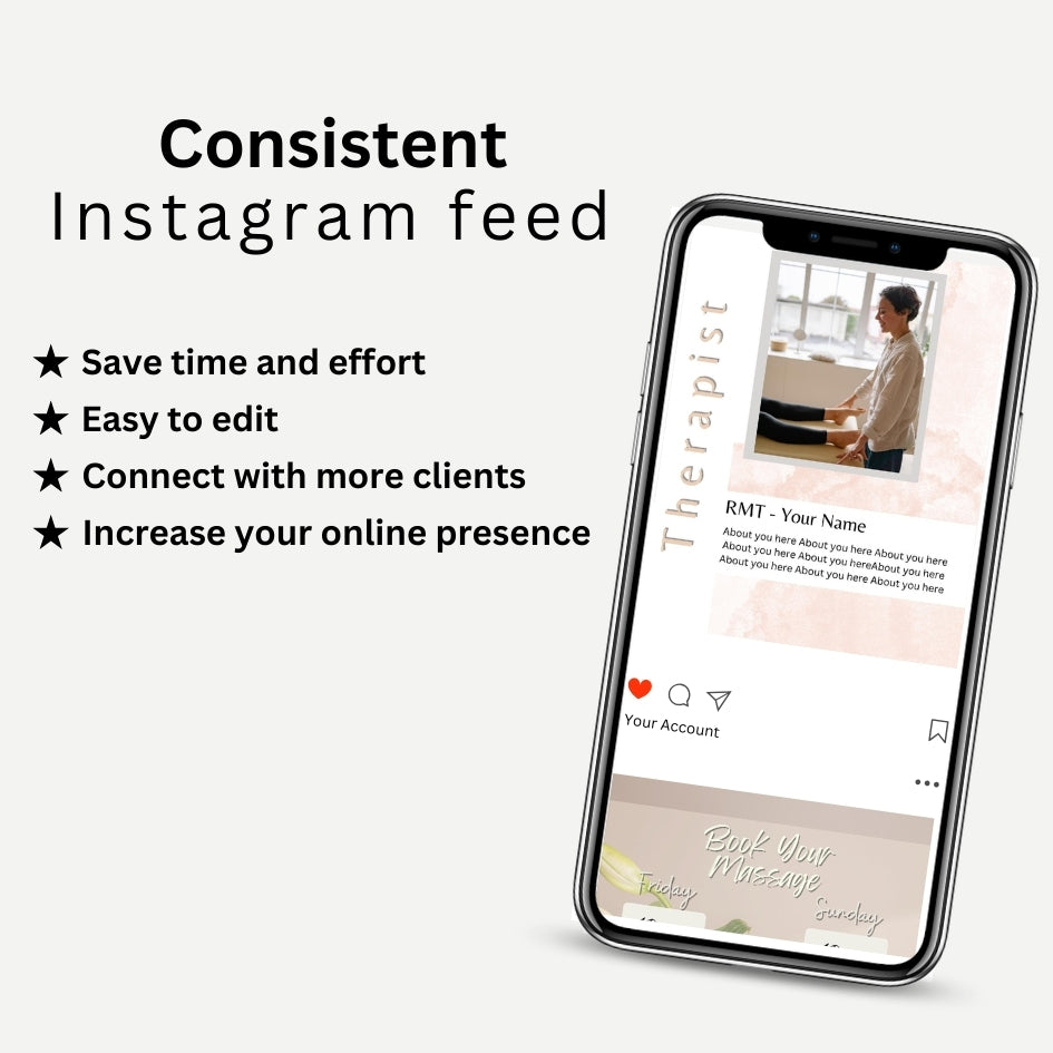 
                  
                    30 Light HQ Massage Therapist Social Media Post Templates I Massage Instagram Template I Spa Instagram Template I Clinic Instagram Template
                  
                